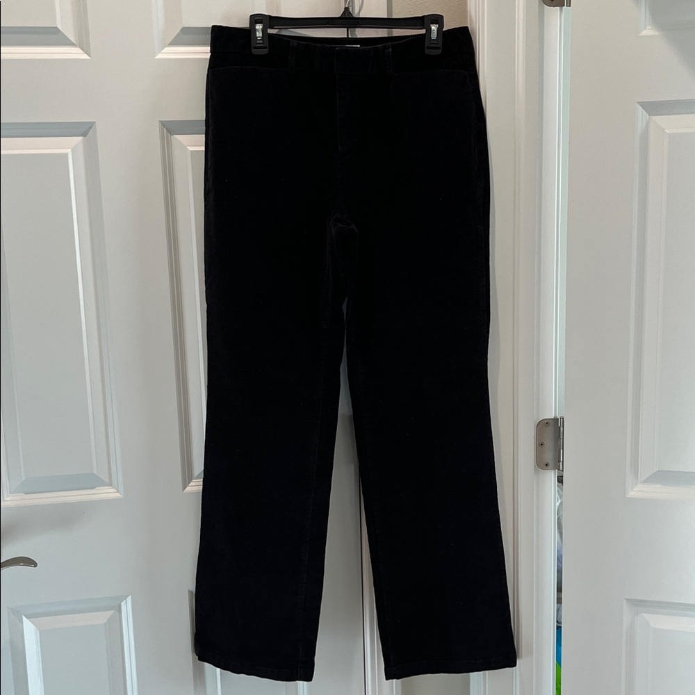 Dockers Ideal Fit size 12 metro pant black stretchy cords corduroys pants EUC